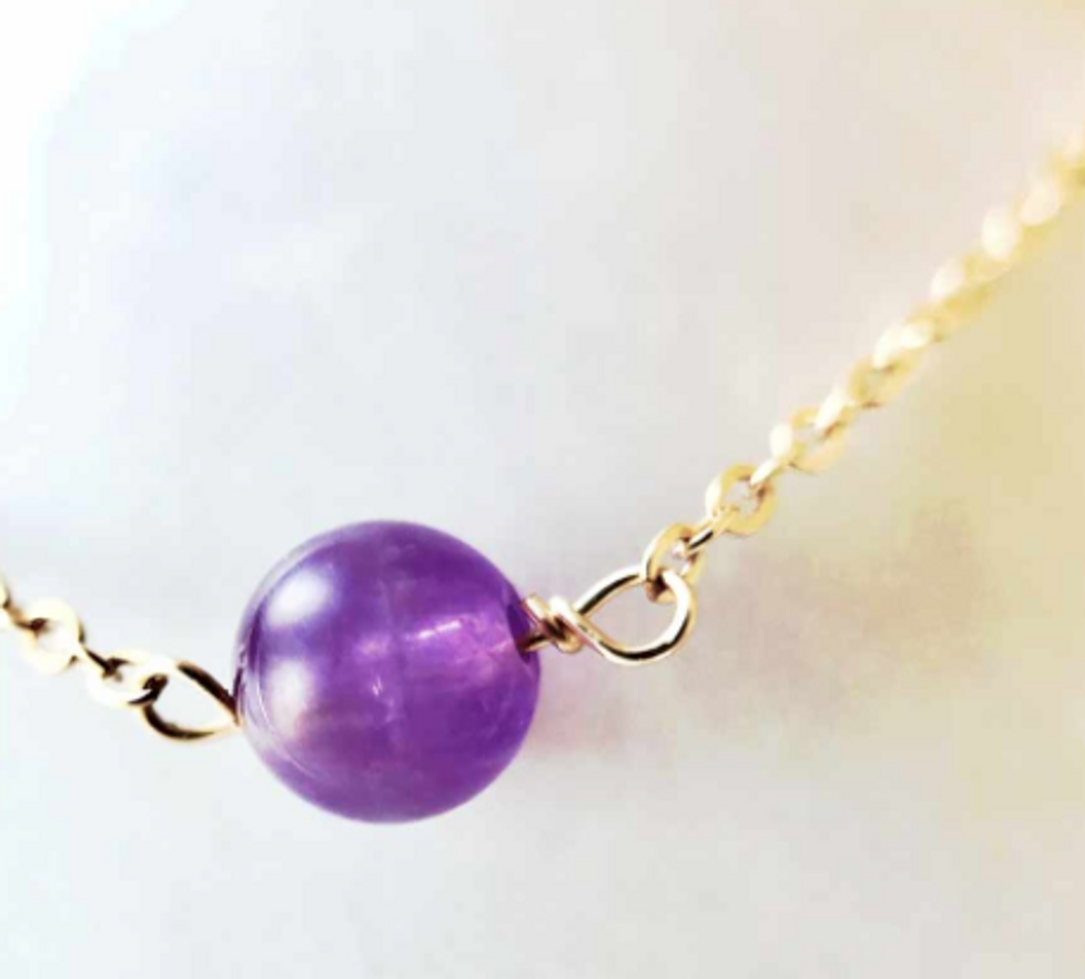Bijoux - Bracelet fermoir Améthyste - GIVE ME HAPPINESS