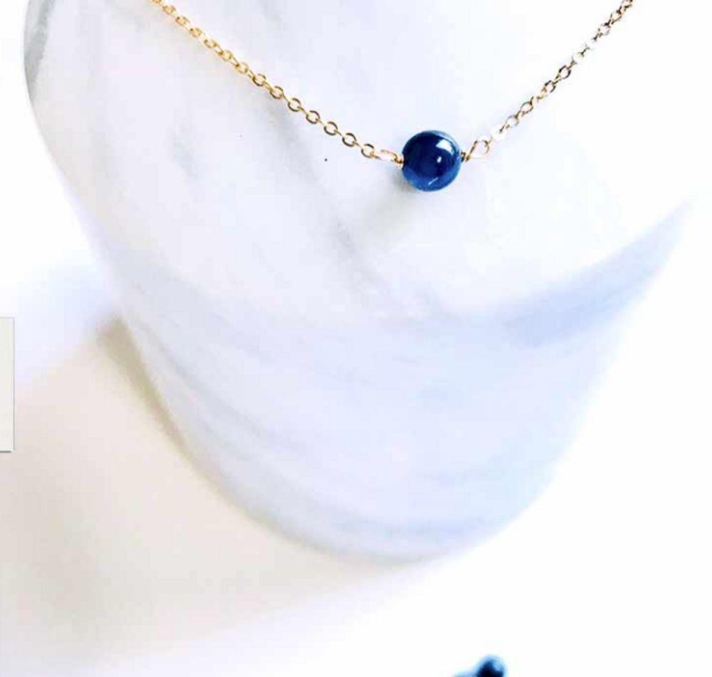 Bijoux - Collier 40/42 cm Cyanite - GIVE ME HAPPINESS
