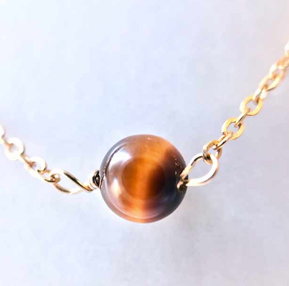 Bijoux - Bracelet fermoir Oeil de Tigre - GIVE ME HAPPINESS