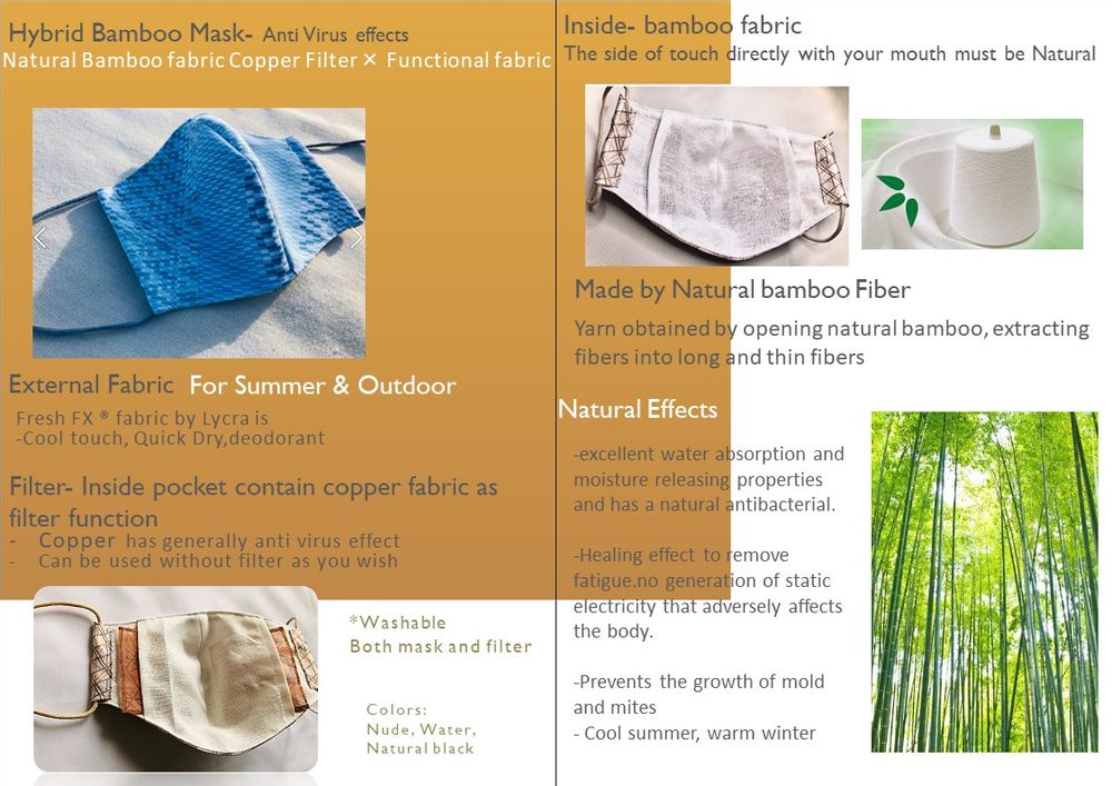 Homewear - Hybrid Bamboo Mask  - WABI WORLD