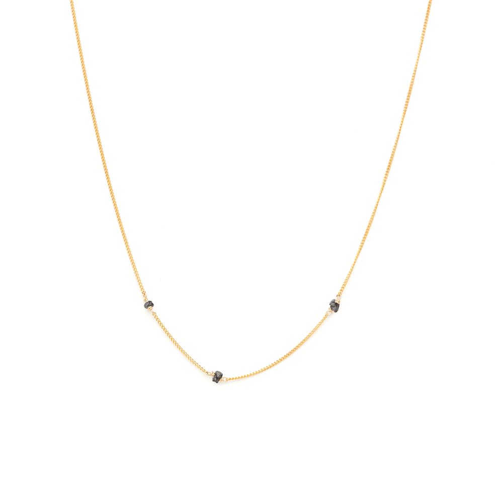 Jewelry - Simple necklace - raw diamond - YAY PARIS