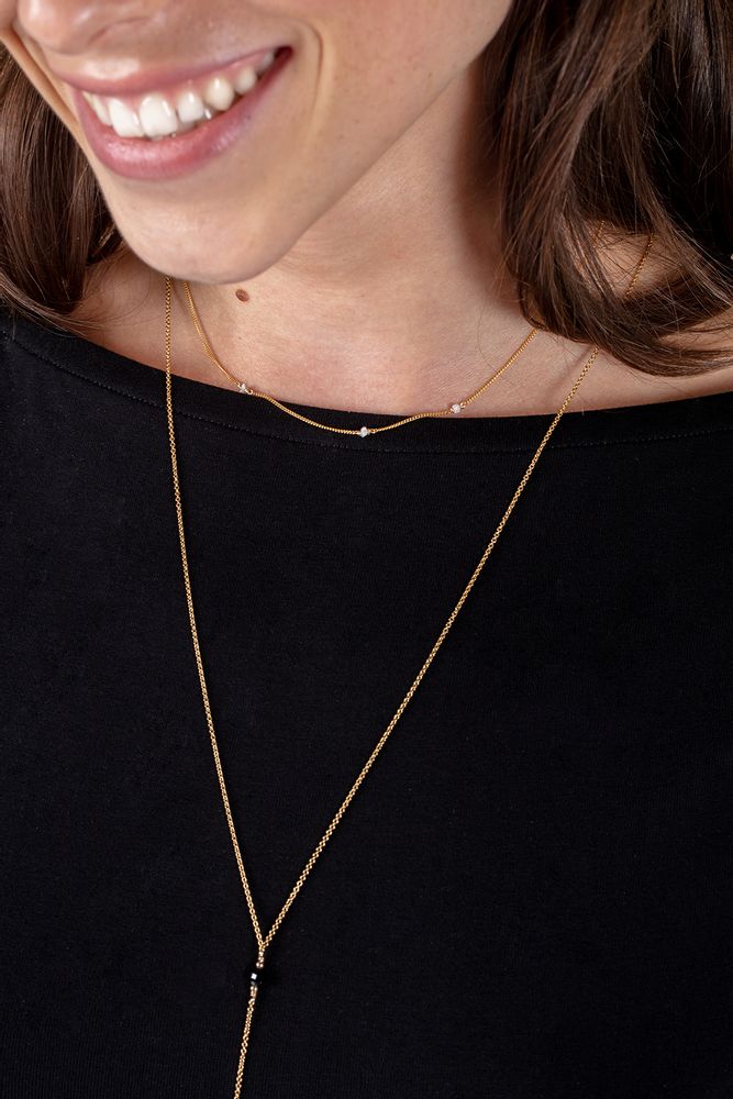 Jewelry - Simple necklace - raw diamond - YAY PARIS