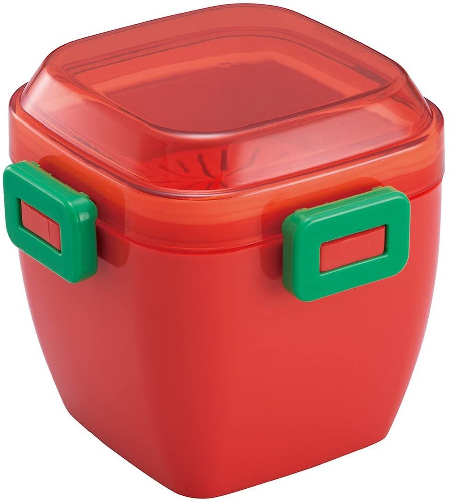 Children's mealtime - 4 POINT LOCK SALAD LUNCH BOX / COMBI BOX SET - THE SKATER CO.,LTD.