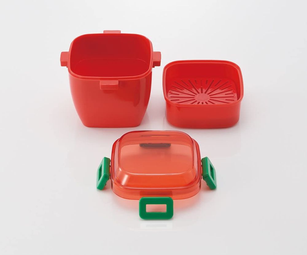 Children's mealtime - 4 POINT LOCK SALAD LUNCH BOX / COMBI BOX SET - THE SKATER CO.,LTD.