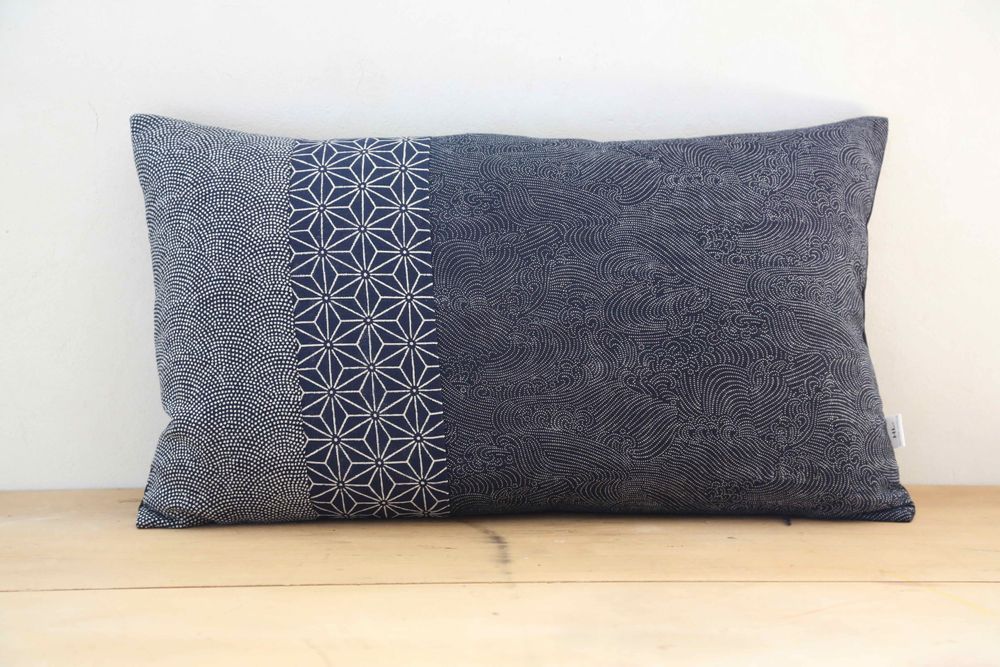 Coussins textile - Coussins en mix de tissus japonais. - HL- HELOISE LEVIEUX