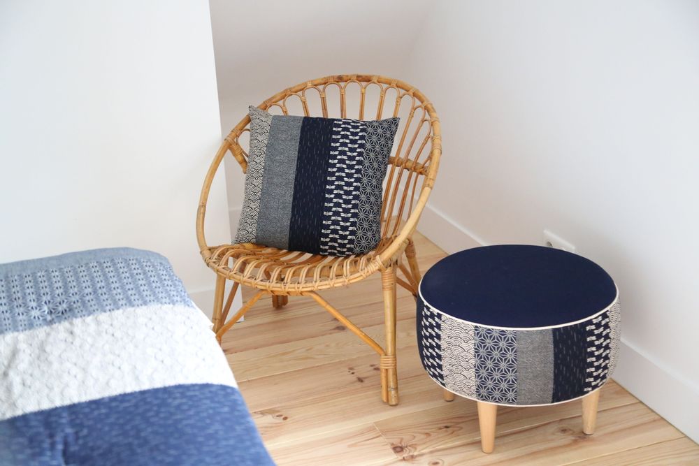 Coussins textile - Coussins en mix de tissus japonais. - HL- HELOISE LEVIEUX