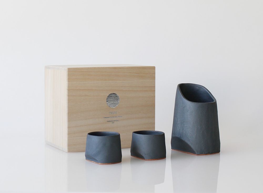 Assiettes au quotidien - Ensemble de saké /Sake-Yuki - TSUKI YASUDAKAWARA JAPAN