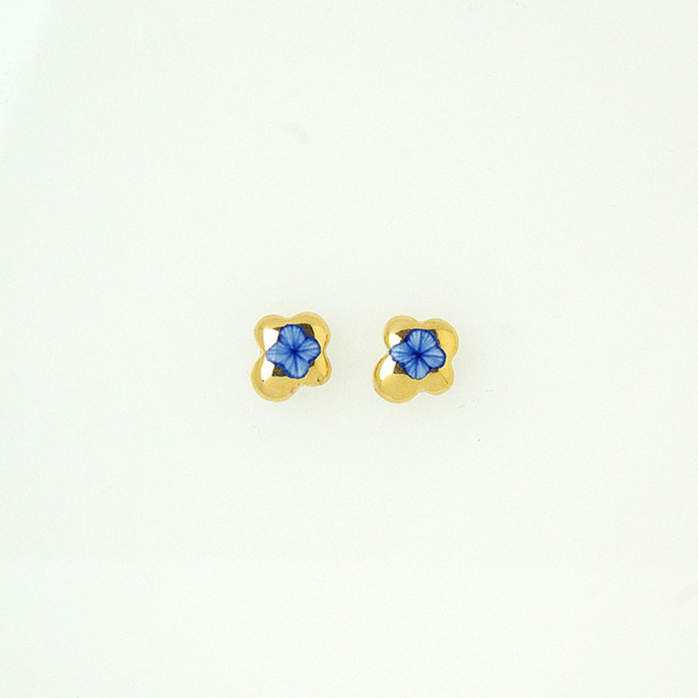 Gifts - WATAGUMO "HANATOKUSA" 【Fleecy Clouds "Traditional Pattern" 】Earrings (S) - NANAYOSHA