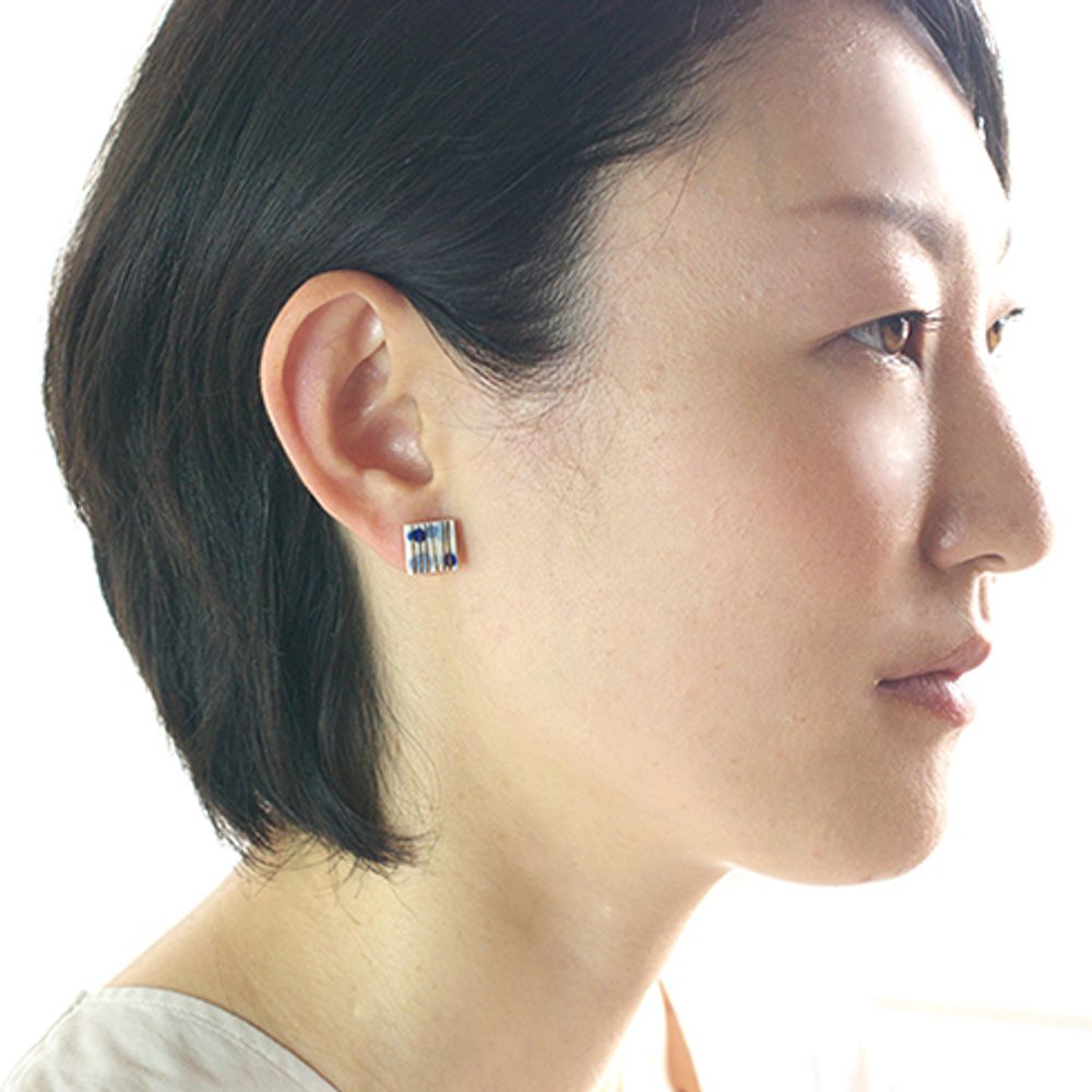 Cadeaux - TEGAKI « ONPU »【 Peint à la main « Notes de musique »】Boucles d'oreilles - NANAYOSHA 2020