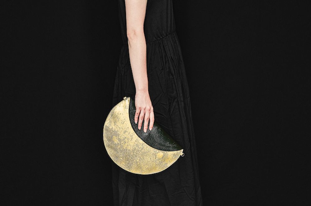 Pochettes - PLANÉTARIO Sac Clutch Lune - TRINUS