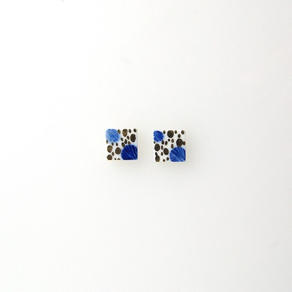 Gifts - TEGAKI "SUNAHAMA"【Hand-drawn "Sandy Beach"】Earrings - NANAYOSHA 2020