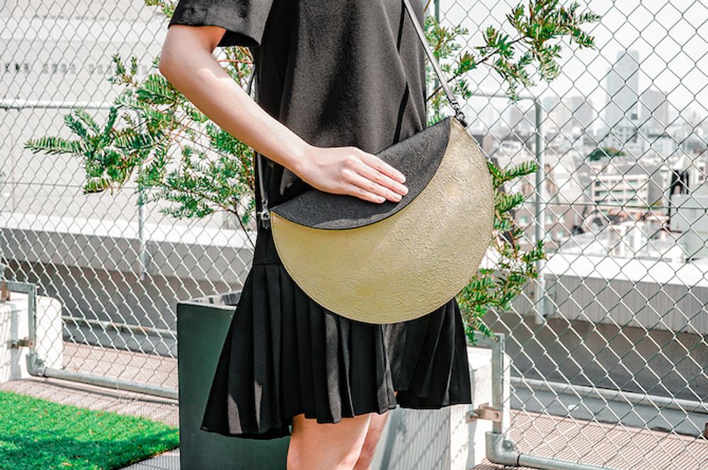 Pochettes - PLANÉTARIO Sac Clutch Lune - TRINUS
