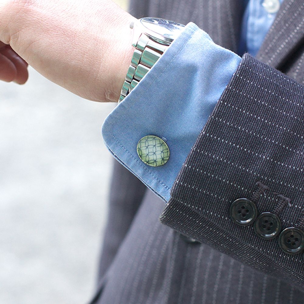 Gifts - KOMON【Traditional Patterns】Cufflinks - NANAYOSHA 2020