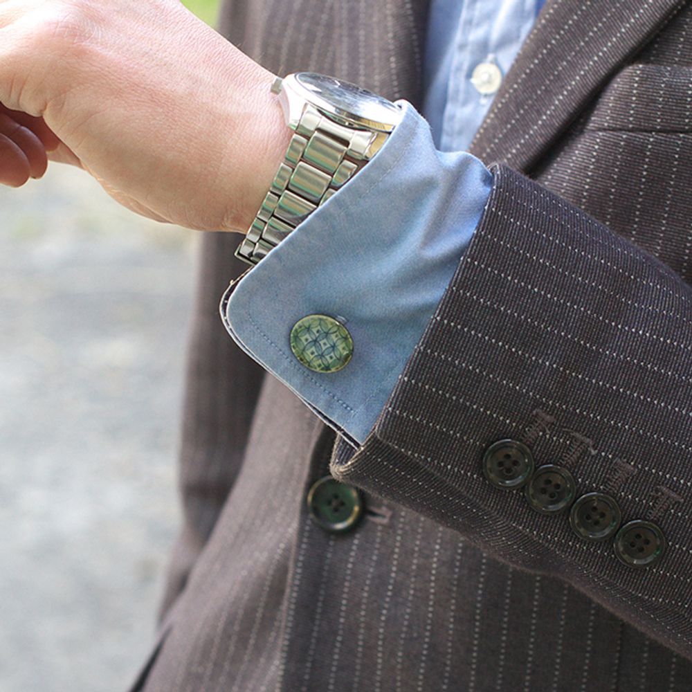 Gifts - KOMON【Traditional Patterns】Cufflinks - NANAYOSHA 2020