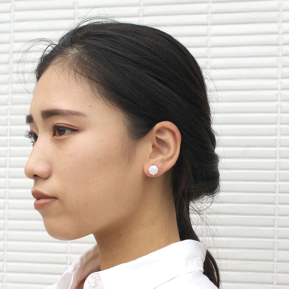 Cadeaux - Boucles d'oreilles NANAKAKU【carreaux heptagoniques】 - NANAYOSHA
