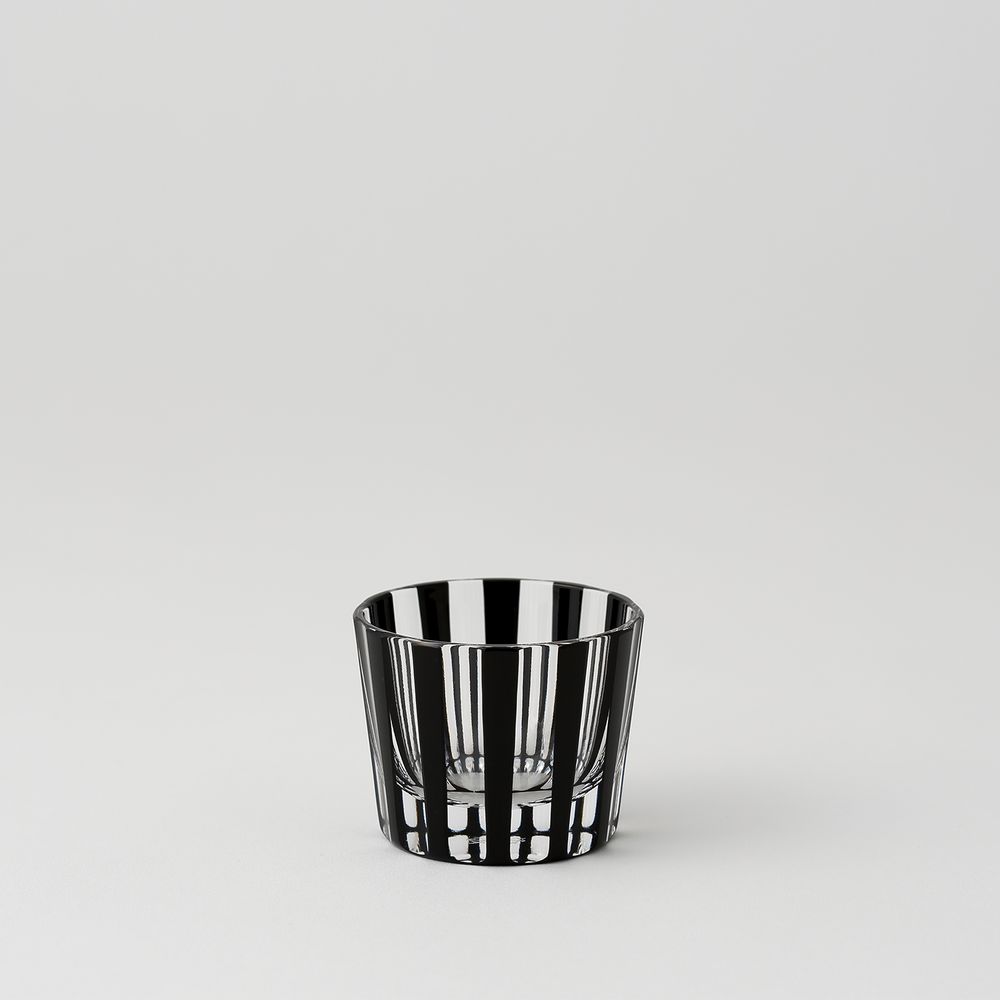 Glass - KUROCO STRIPE Sake cup - KIMOTO GLASS TOKYO