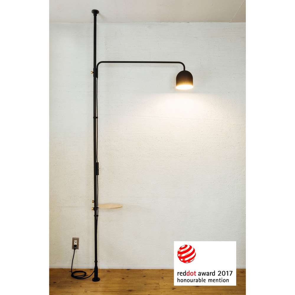 Shelves - 003 Tension Rod C Black (Vertical) - DRAW A LINE