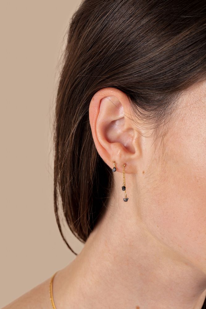 Bijoux - Dos de boucles d'oreilles - diamant brut - YAY PARIS