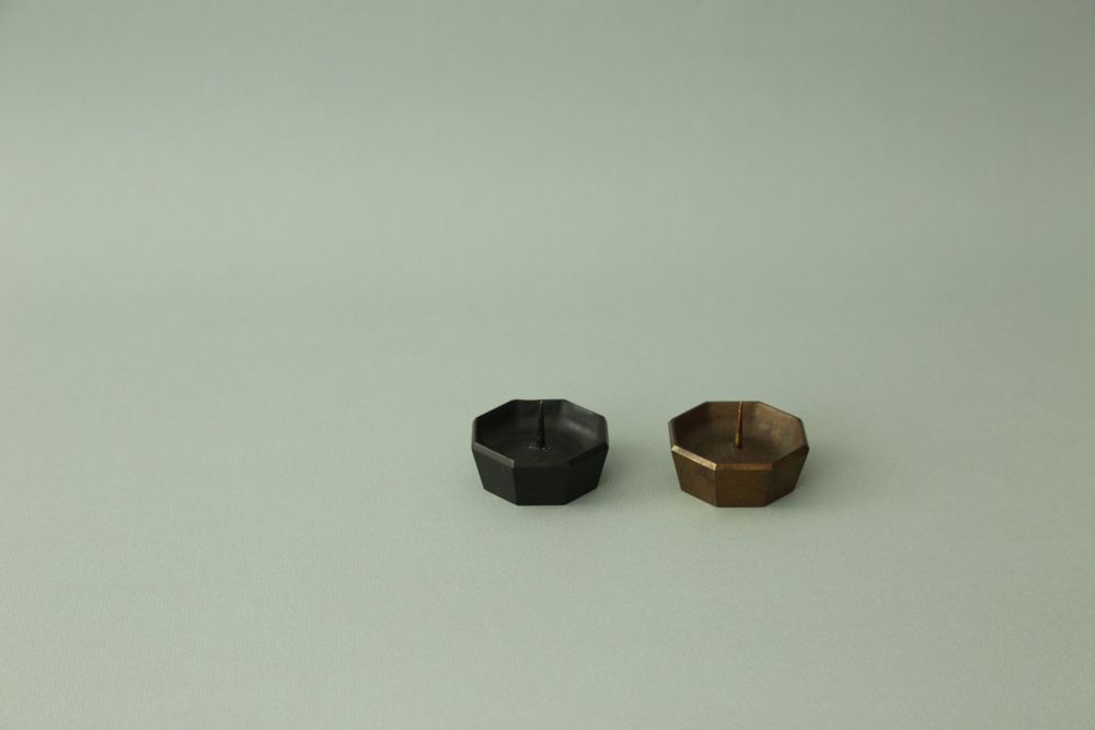 Decorative objects - GUSOKU - Octagon - brass candle holder - NOUSAKU