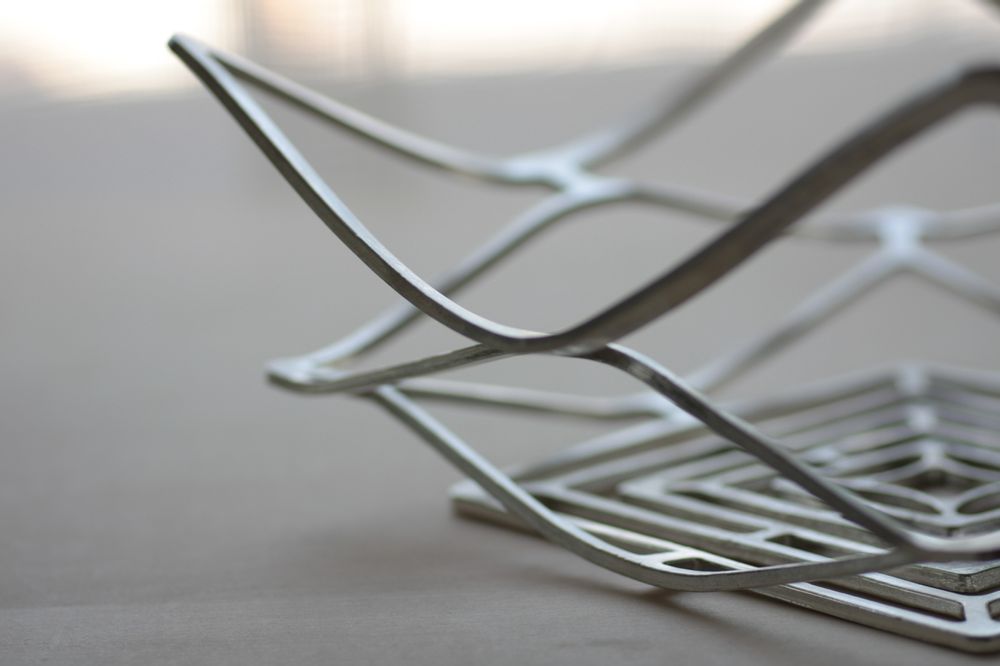 Design objects - Bendable basket - KAGO Square L - tin - NOUSAKU