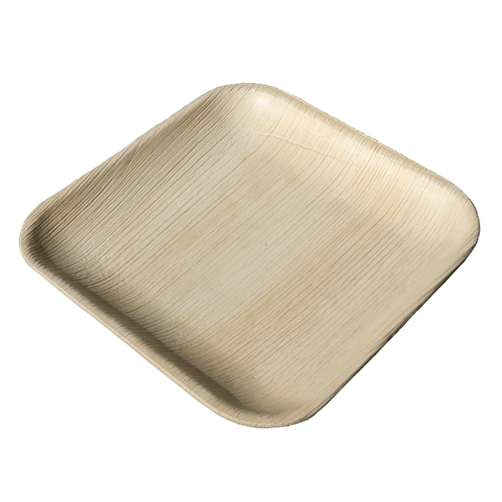 Everyday plates - Set of 10 square dessert plate (20x20cm) - ARECABIO