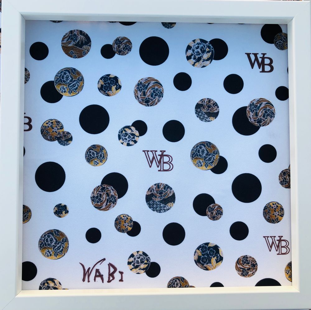 Objets de décoration - Panneau en tissu par broderie originale - WABI WORLD