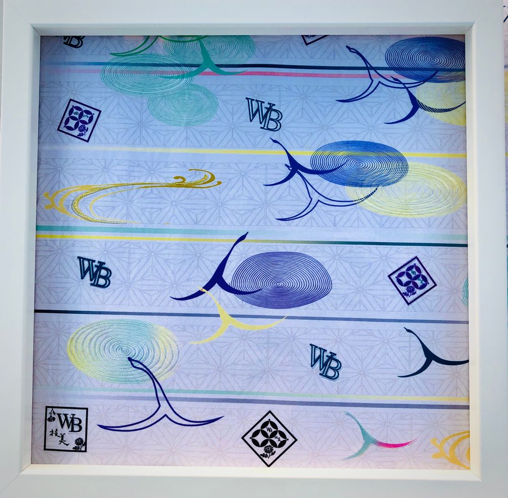 Objets de décoration - Panneau en tissu par broderie originale - WABI WORLD