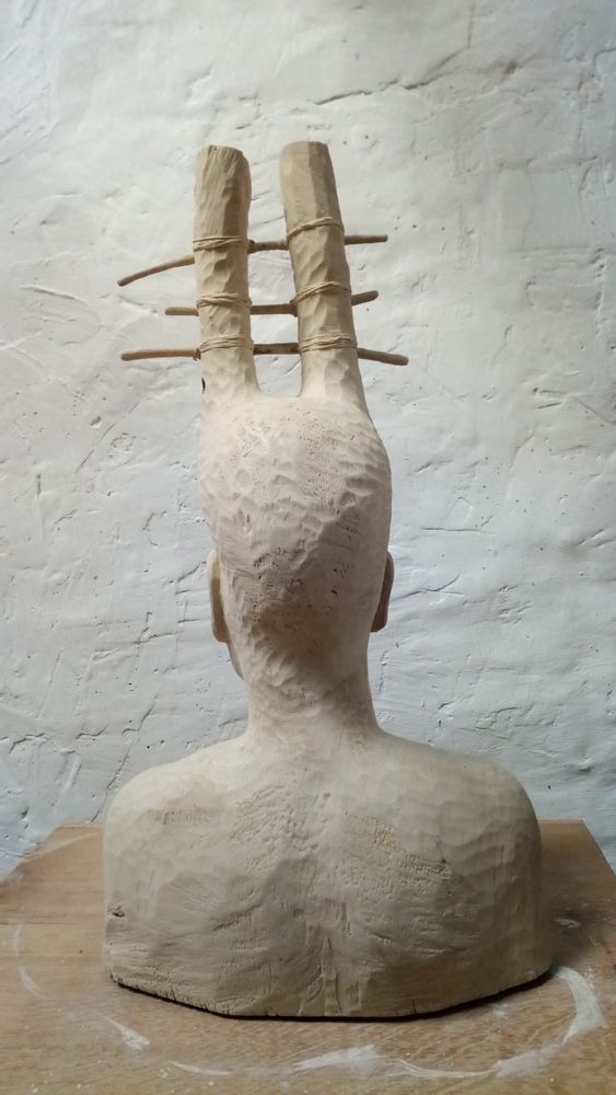 Sculptures, statuettes and miniatures - Homme Echelle Sculpture - FRENCH ARTS FACTORY