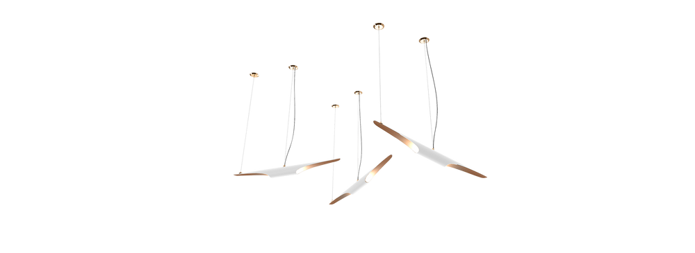 Ceiling lights - COLTRANE Suspension Lamp - CAFFE LATTE
