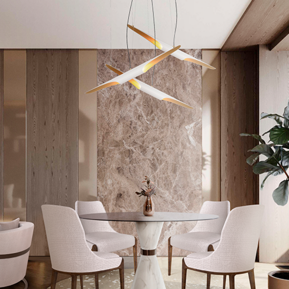 Ceiling lights - COLTRANE Suspension Lamp - CAFFE LATTE