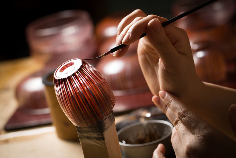 Verre d'art - tsubomi tasse - HYAKUSHIKI
