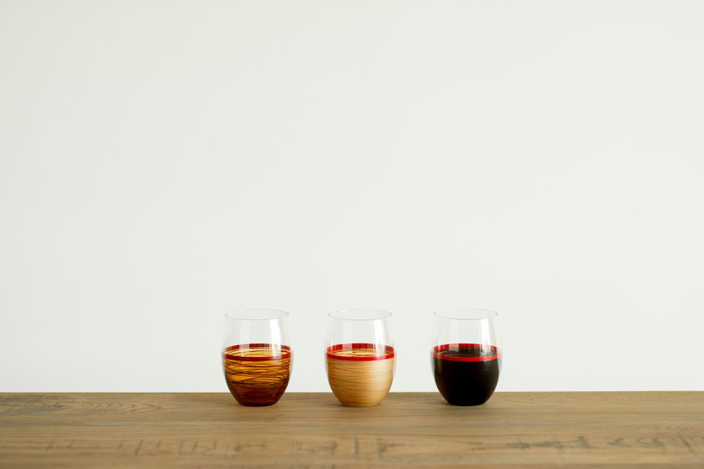 Verre d'art - Verre rasen - HYAKUSHIKI
