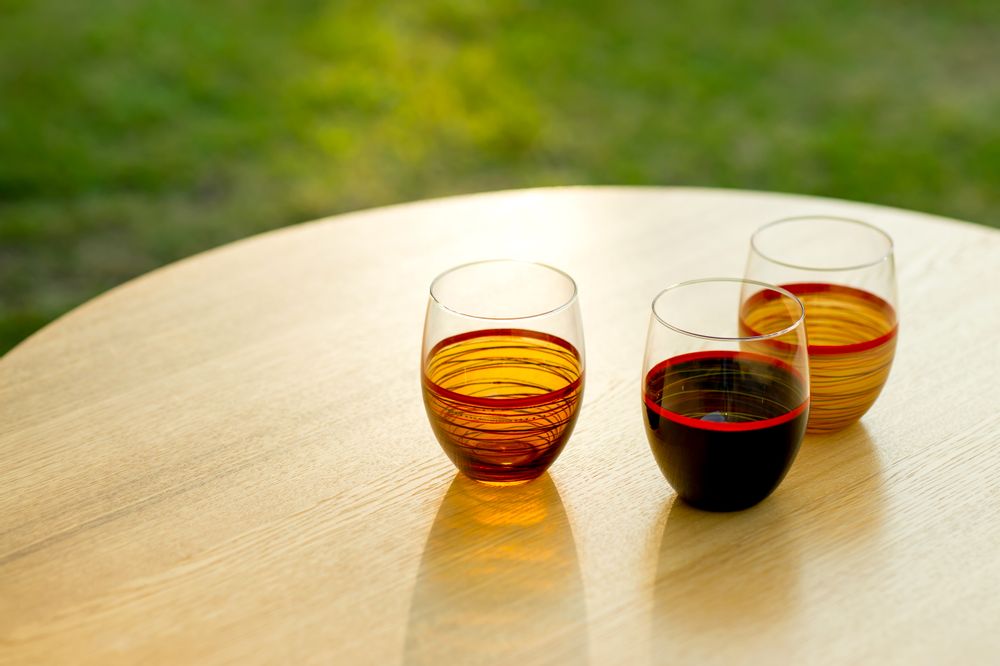 Verre d'art - Verre rasen - HYAKUSHIKI