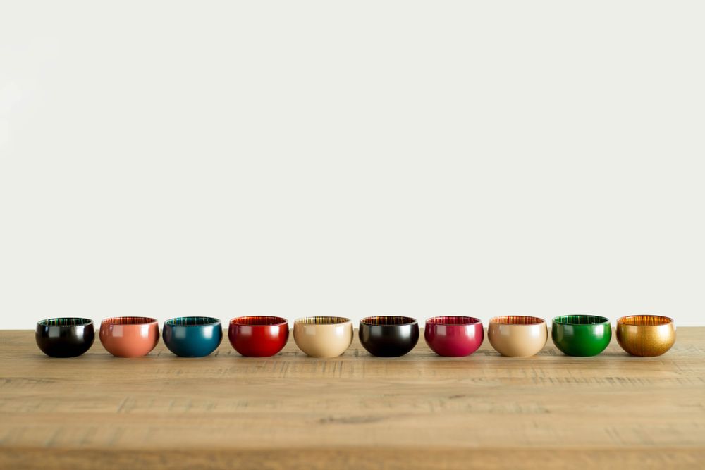Verre d'art - bol tsubomi S - HYAKUSHIKI