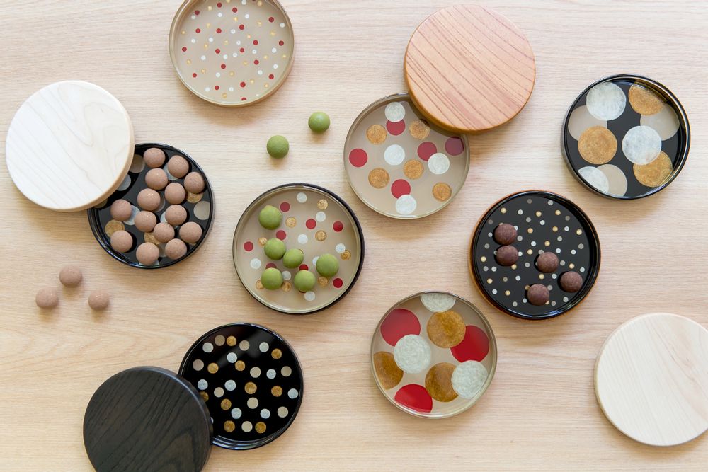 Verre d'art - couvercle schale - HYAKUSHIKI