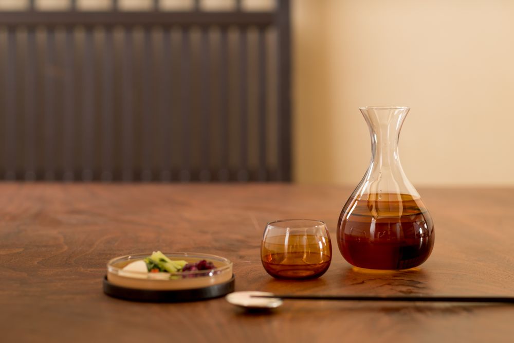 Verre d'art - Verre à saké warin (rond) - HYAKUSHIKI