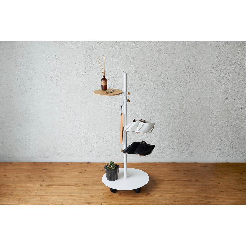 Office furniture and storage - 017 Shoes Rack White - DRAW A LINE