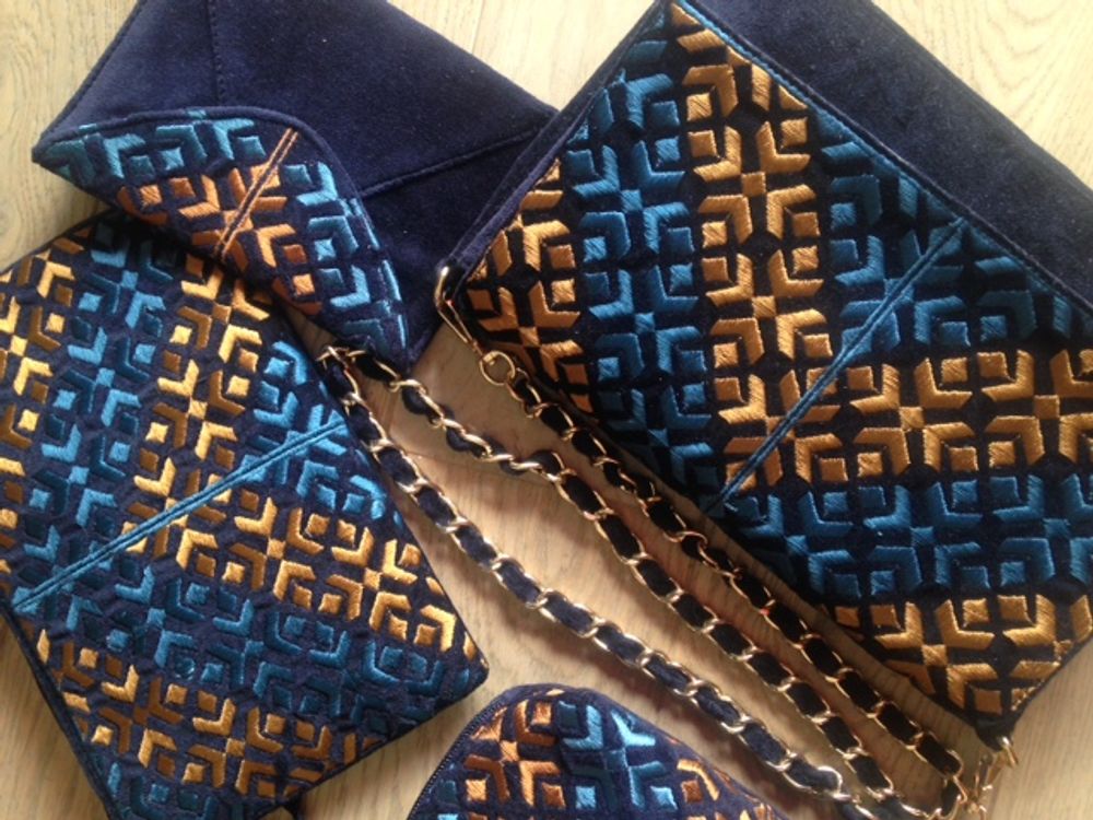 Sacs et cabas - Sacs et pochettes en Velours Brodé - JO & MARG