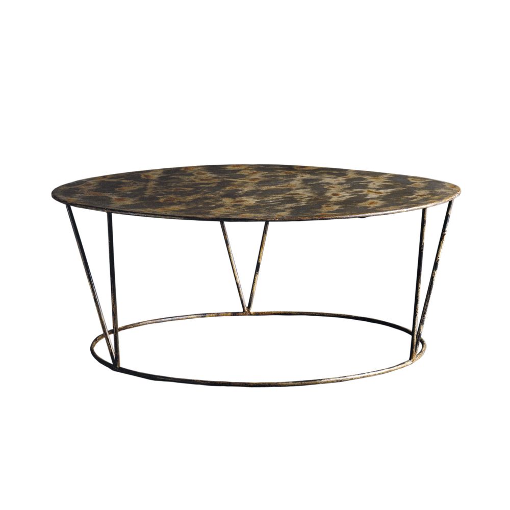 Tables basses - TABLE BASSE EN FER OCRE - BECARA