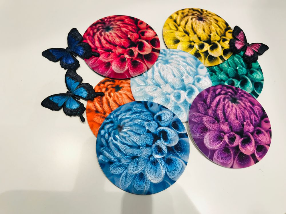 Table linen - Embroidery coaster - WABI WORLD