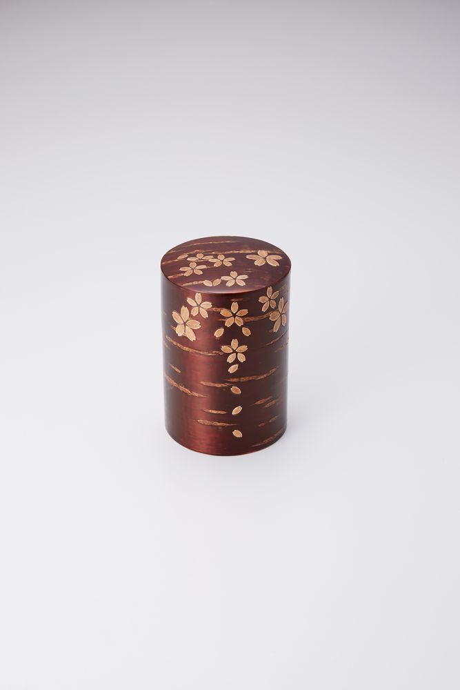 Tea and coffee accessories - Wooden Tea caddy "Sakura" - TOMIOKA