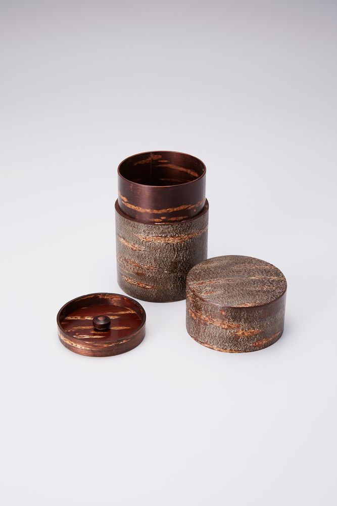 Tea and coffee accessories - Wooden Tea caddy "Sokawa chirashi" - TOMIOKA