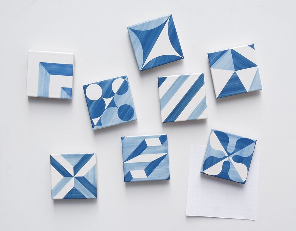 Objets de décoration - Magnet à carreaux bleus Gio Ponti - METROCS