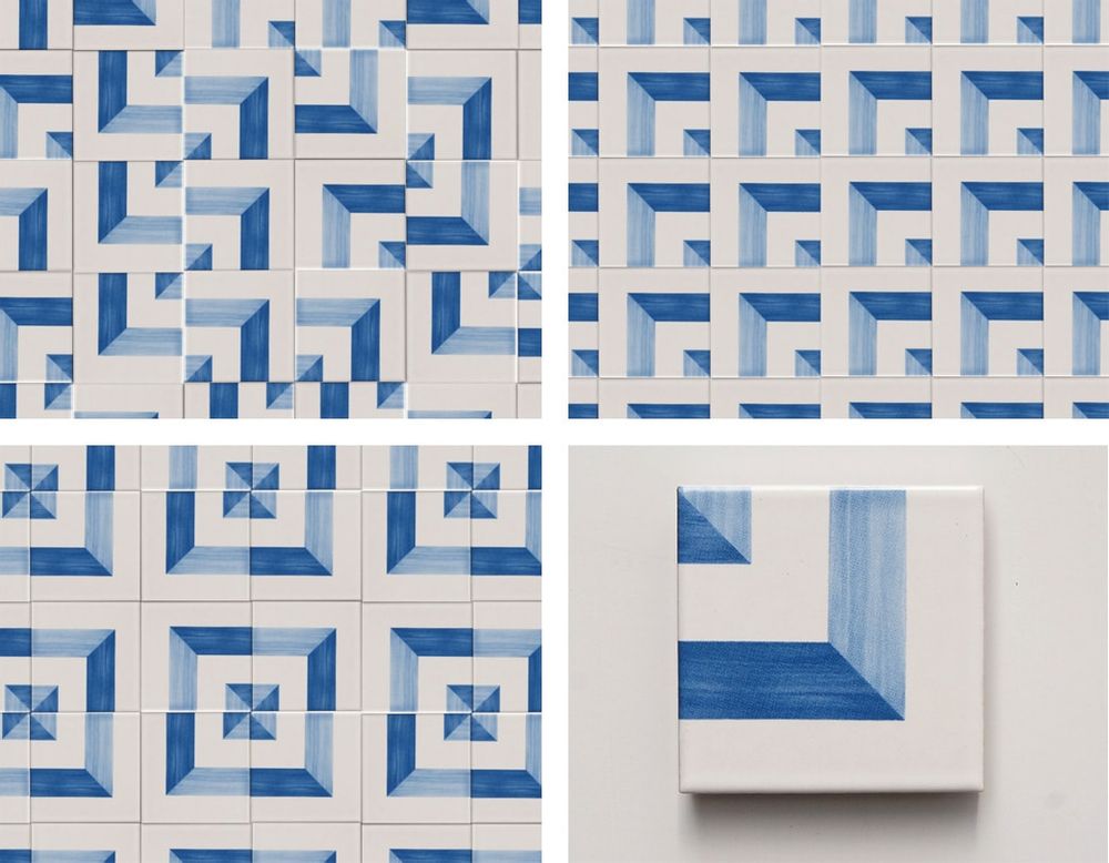 Objets de décoration - Magnet à carreaux bleus Gio Ponti - METROCS