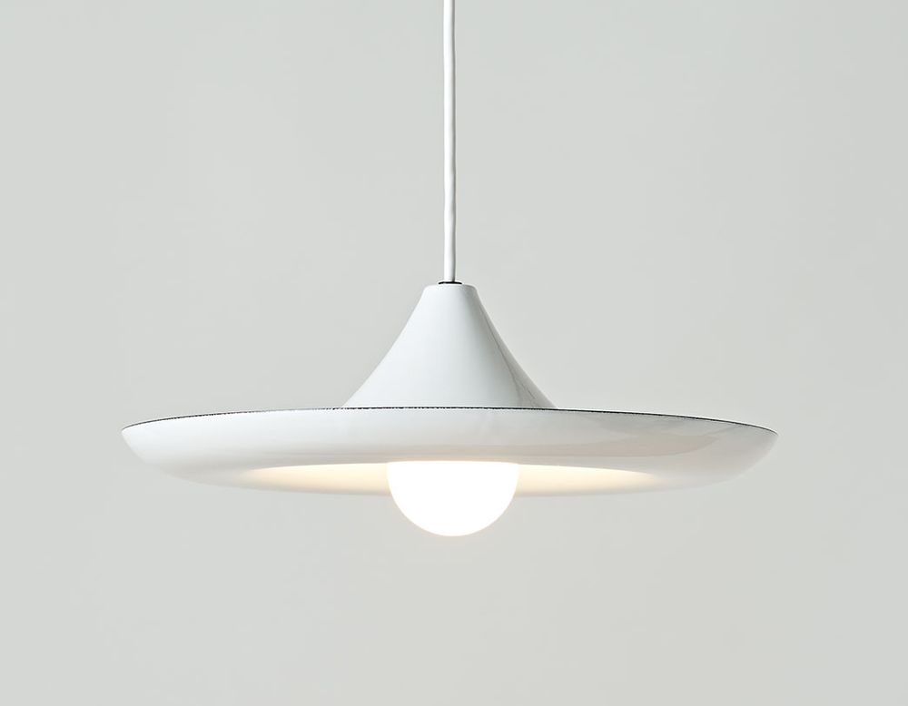 Office design and planning - CURL - Enamel Pendant Lamp - METROCS