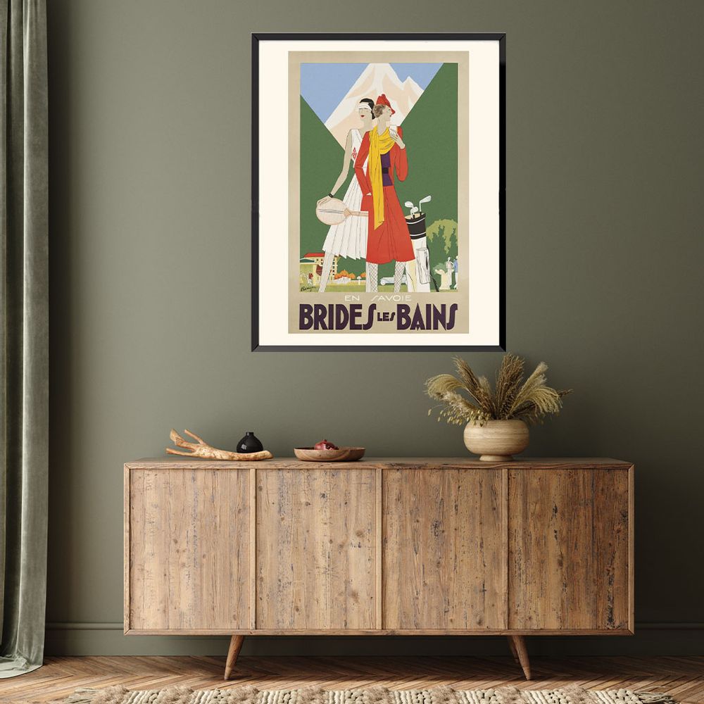 Affiches - AFFICHE BRIDES-LES-BAINS LEON BENIGNI AVAILABLE IN 2 FORMATS - BILLPOSTERS