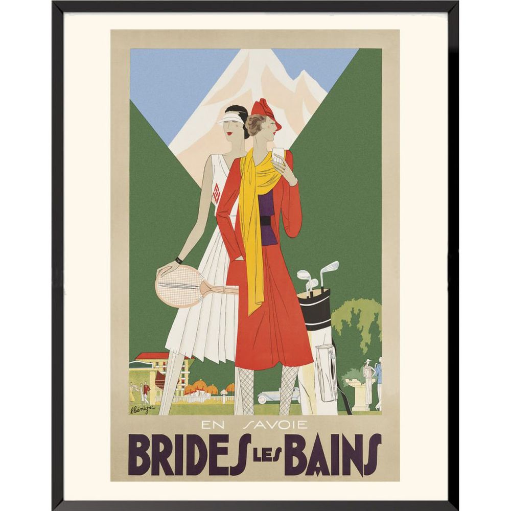 Affiches - AFFICHE BRIDES-LES-BAINS LEON BENIGNI AVAILABLE IN 2 FORMATS - BILLPOSTERS