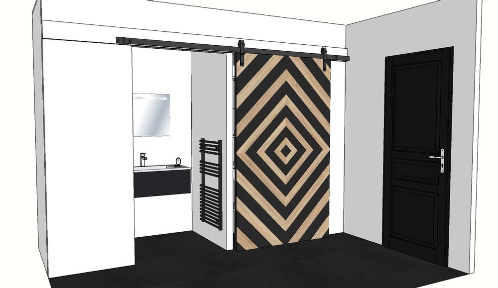 Walk-in closets - RHOMBUS Door - SESAME OUVRE-TOI