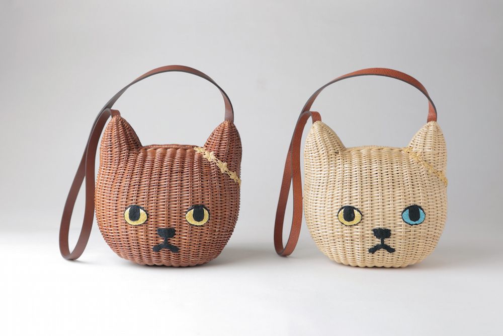 Sacs et cabas - Sac en rotin Chat / Taille M - KEORA KEORA TOKYO