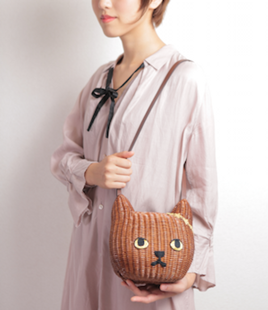 Sacs et cabas - Sac en rotin Chat / Taille M - KEORA KEORA TOKYO